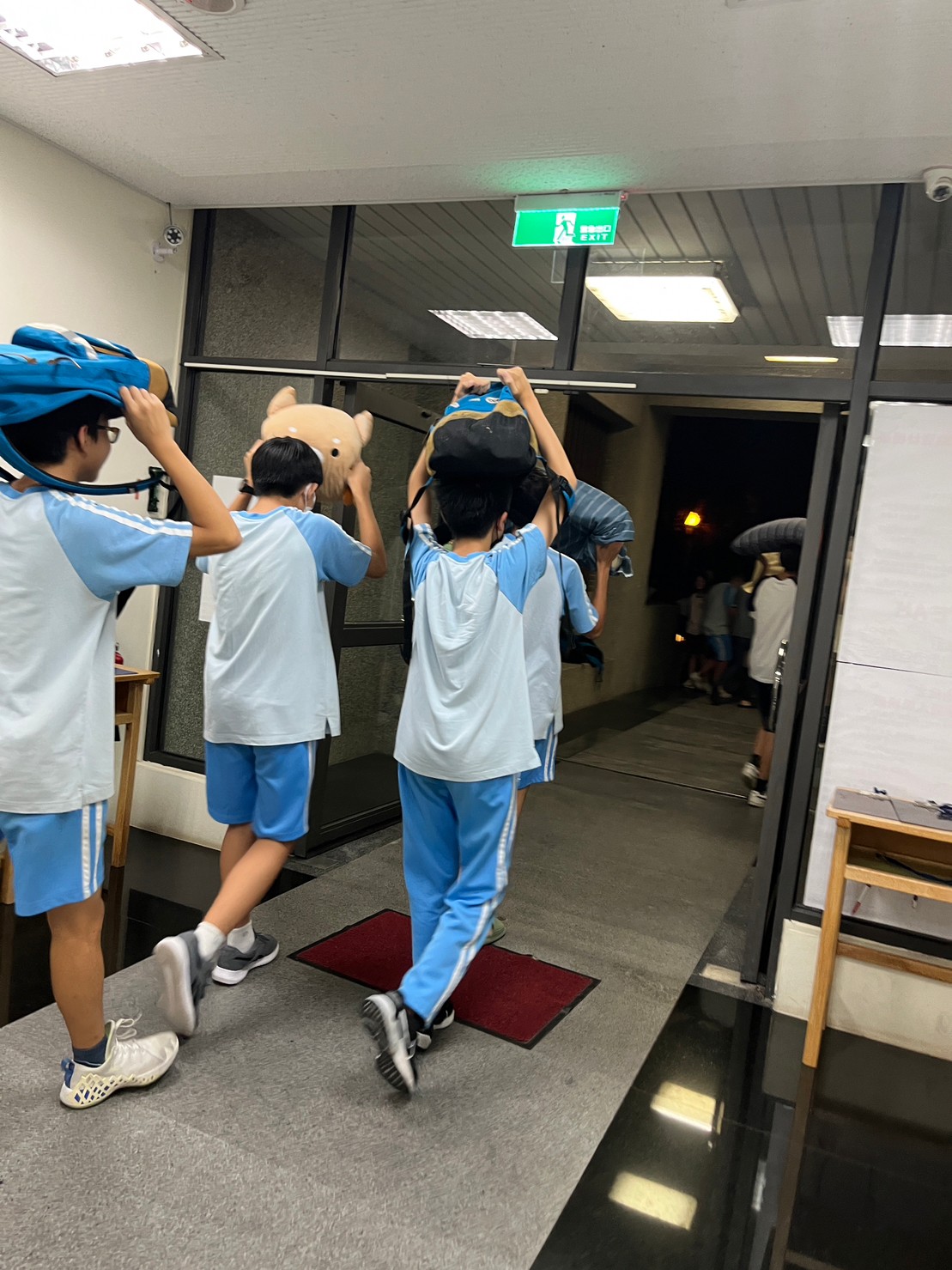 112學年度上學期學生宿舍防震災演練