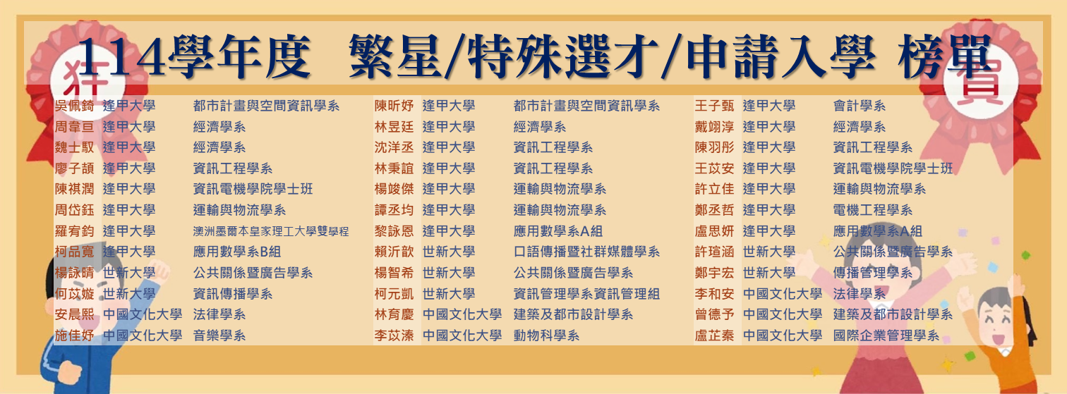 114榜單007