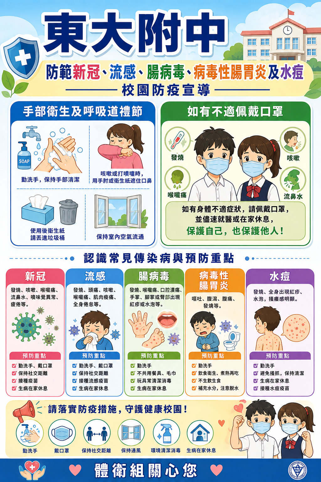 115學年度開學防疫宣導