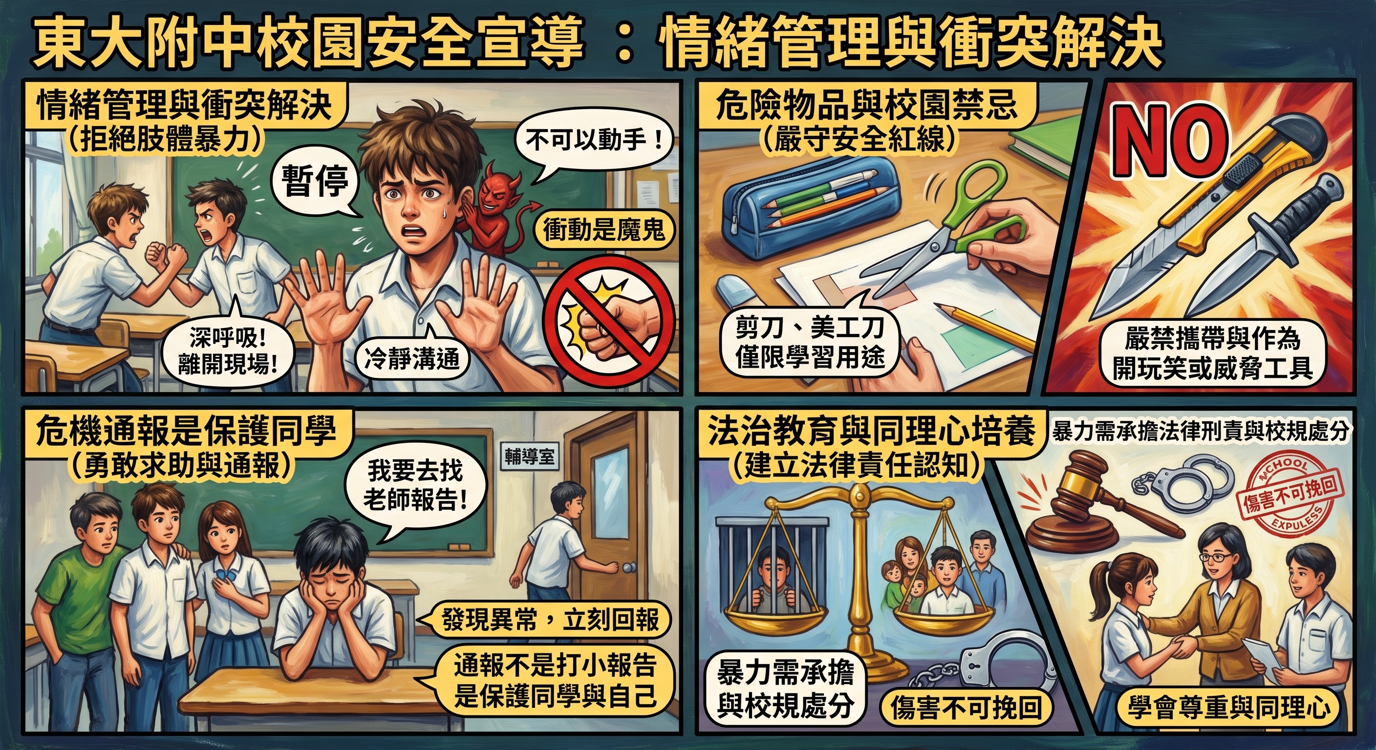 校園安全宣導-情緒管理與衝突解決